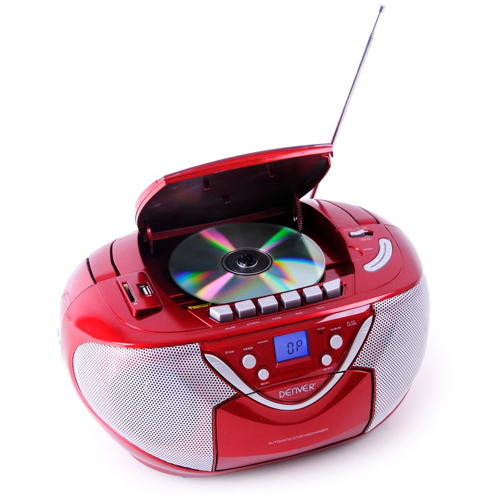 Tragbarer CDPlayer Kassettendeck Musikanlage Kinder Stereoanlage Radio