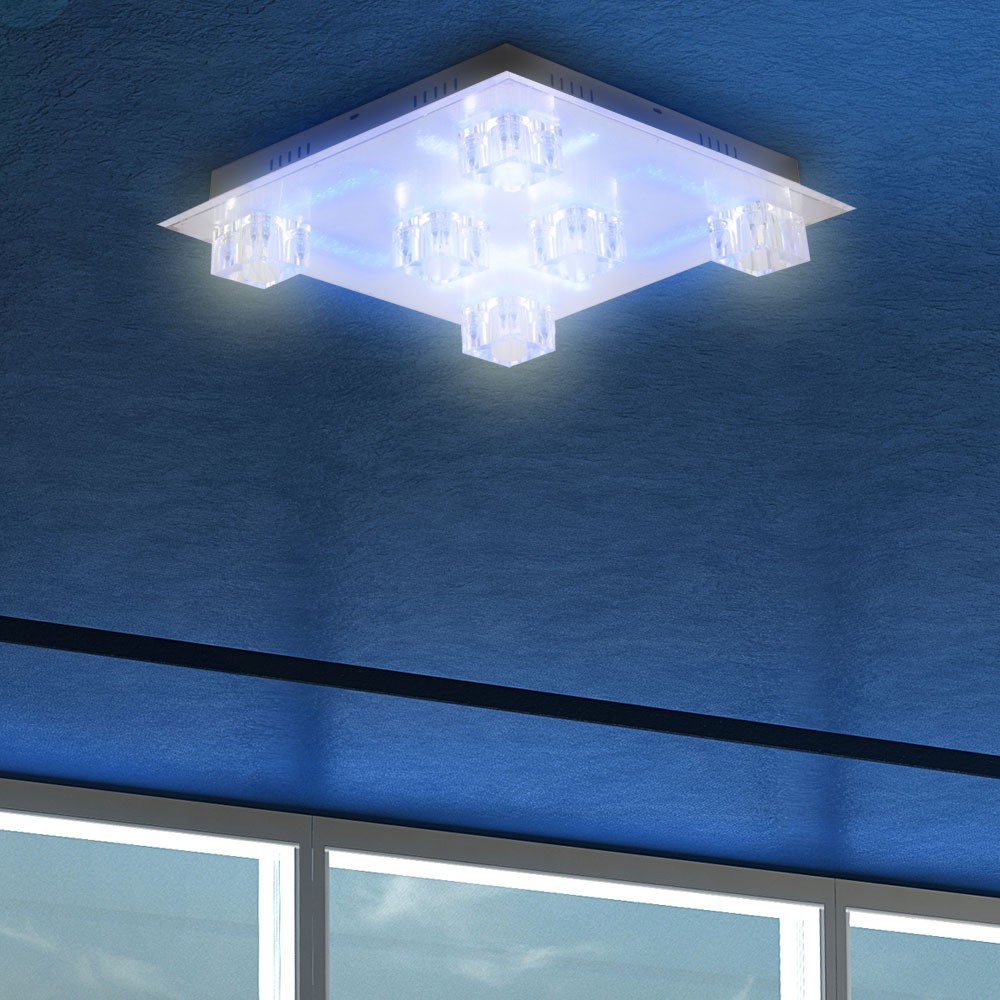 Wohnzimmer led deckenleuchte effektlampe fernbedienung deckenlampe ...