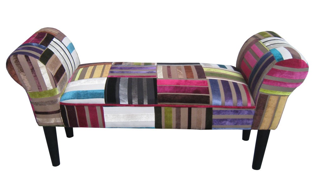 sessel bunt, patchwork hocker sitzbank armlehnstuhl stauraumbox box bank kiste, Design ideen