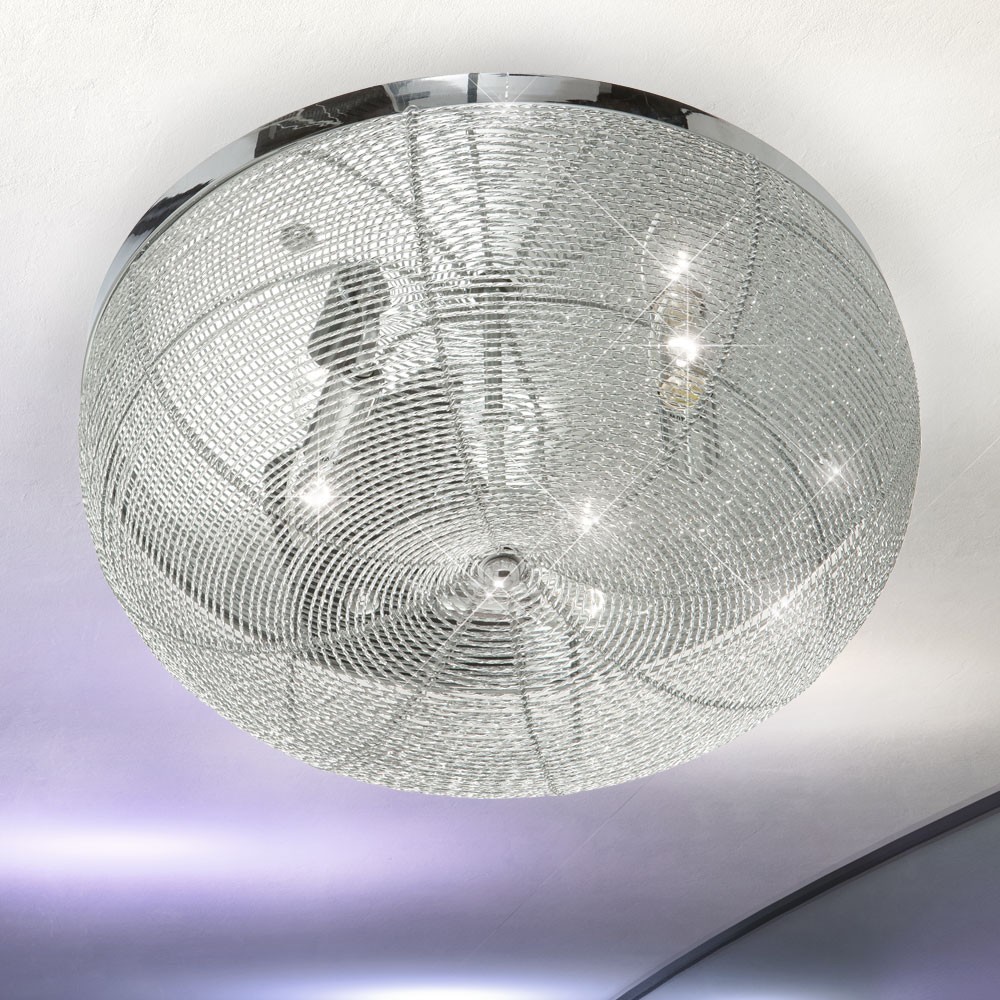 9w smd led alu chrom wohnzimmer küchen decken lampe flur design