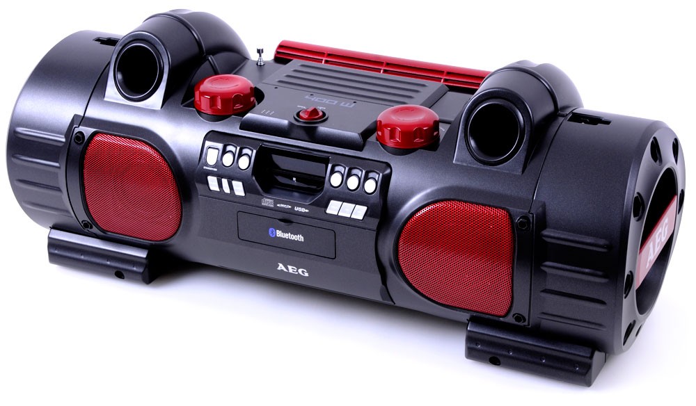 Bluetooth boombox radio CD MP3 Player USB SD AUX stereo music system