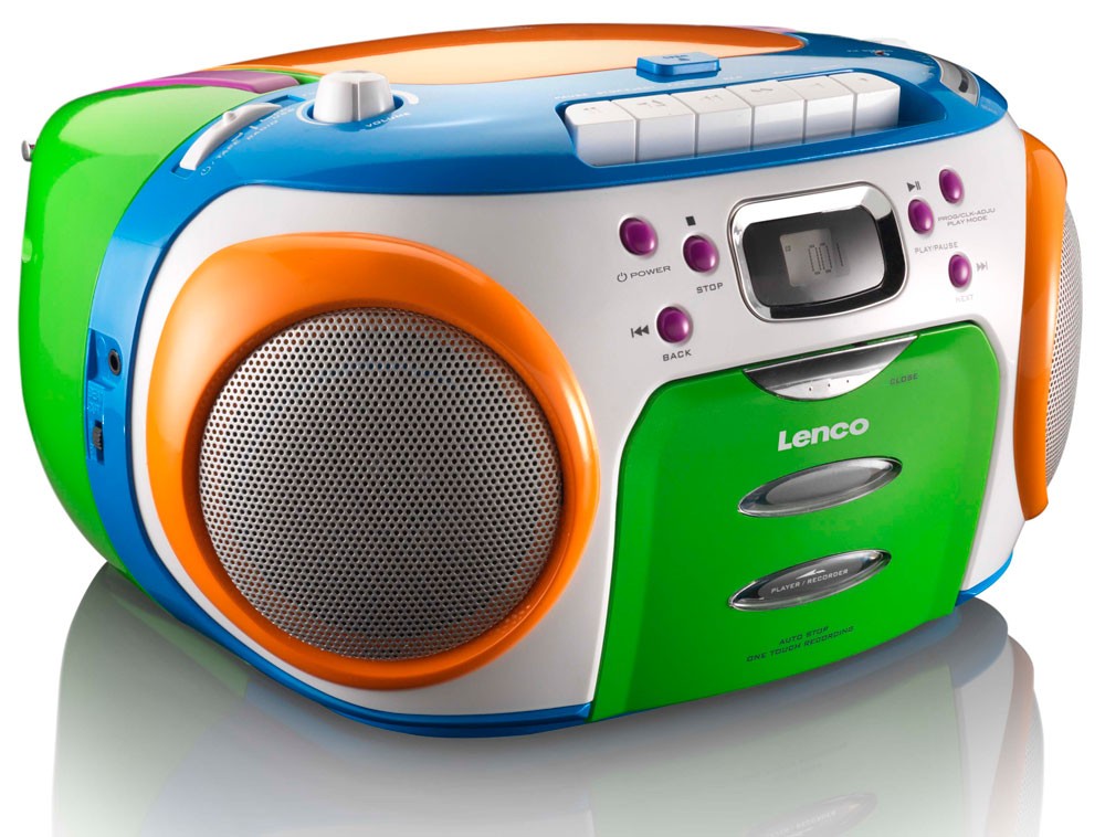 Tragbare Kinder Boombox Kassette CD Player Stereo Musik Anlage Radio Bunt MP3 eBay