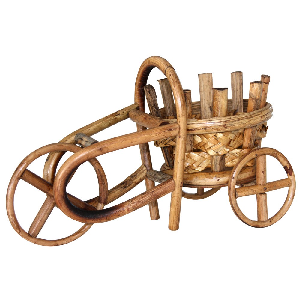 Seegras-Pflanzenkorb Mit Henkel - Geflochtener Blumentopf 29x19x19cm Naturlook