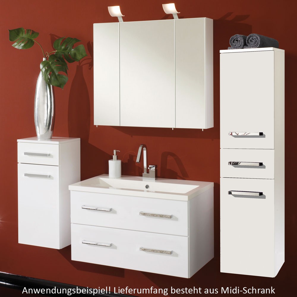 Top Midischrank Schrank schmal Hochschrank Schrank Wand Bad Badezimmer