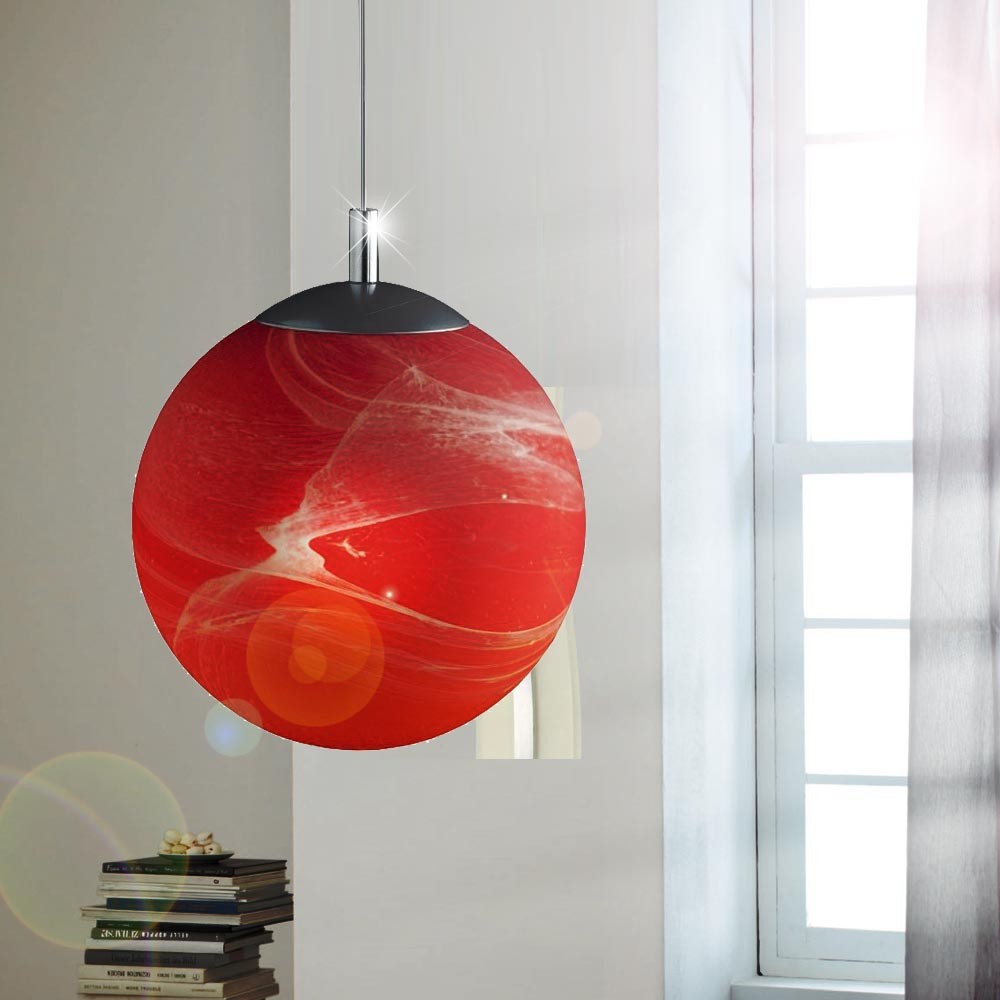 Wohnzimmer Decken Pendel Hänge Leuchten Lampen Kugel Alabaster Glas