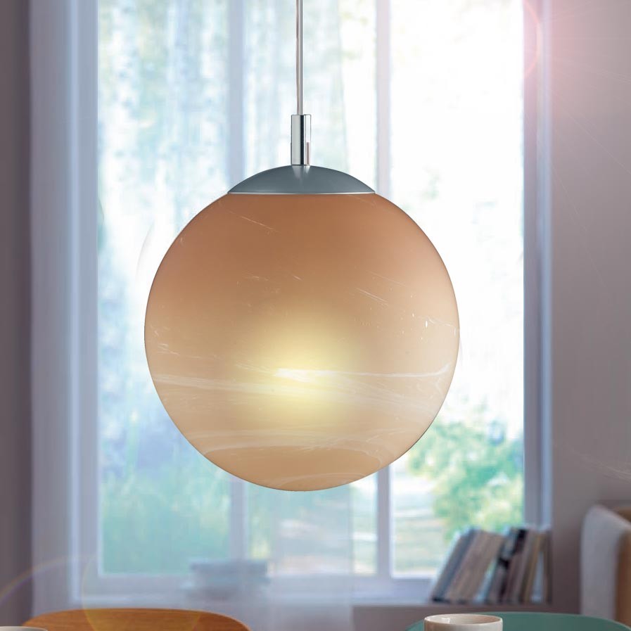 Wohnzimmer decken pendel hänge leuchten lampen kugel alabaster ...