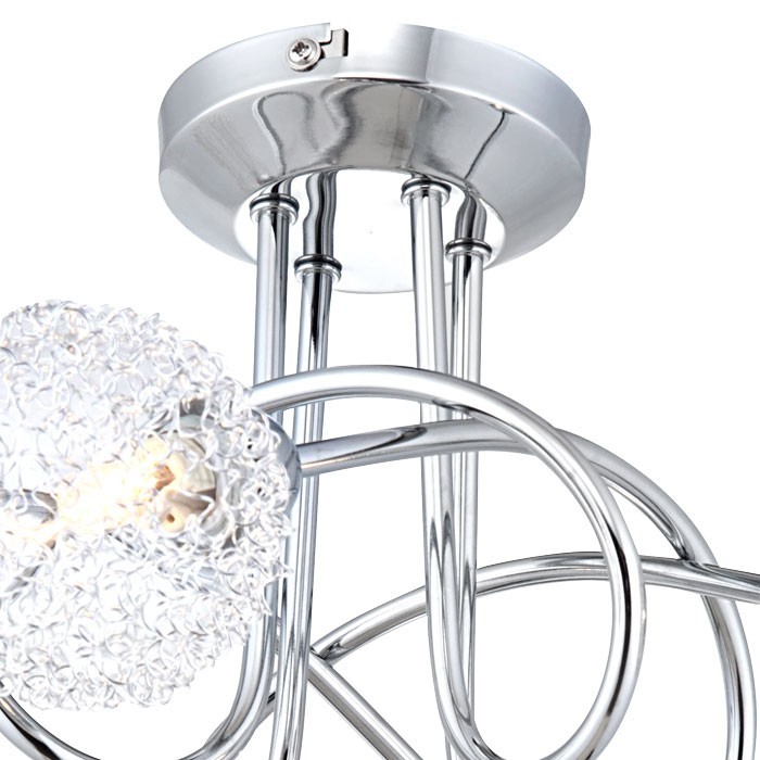 4-flammige Deckenlampe mit Drahtgeflecht und Halogen ORINA – Bild 10
