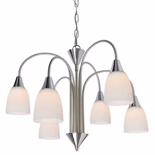 LED Kronleuchter 6 flammig