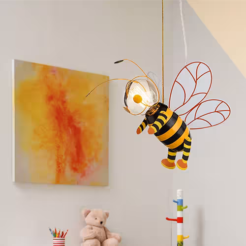 Hängeleuchte im Bienen-Design