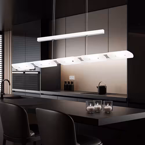 LED Pendelleuchte in weiß