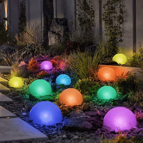 RGB LED Solarkugeln für den Garten
