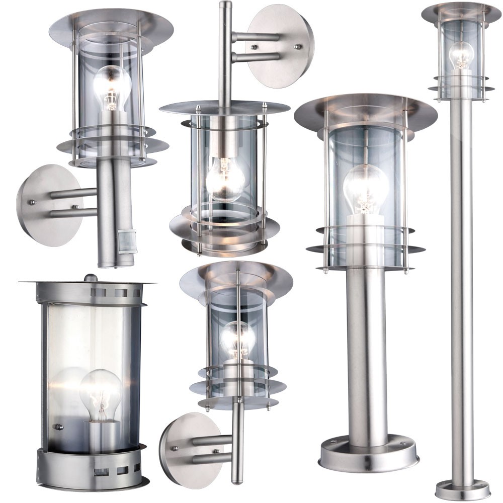 Außenlampenserie Edelstahl Außenbeleuchtung Gartenlampe Wegbeleuchtung
