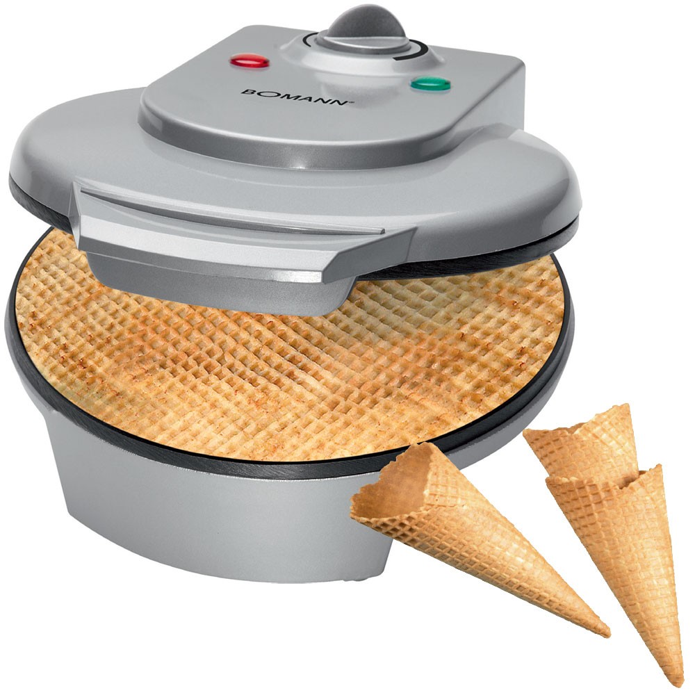 New 1200 watt waffle iron waffle cones waffle maker ice cream top bomann ha 5017 | eBay