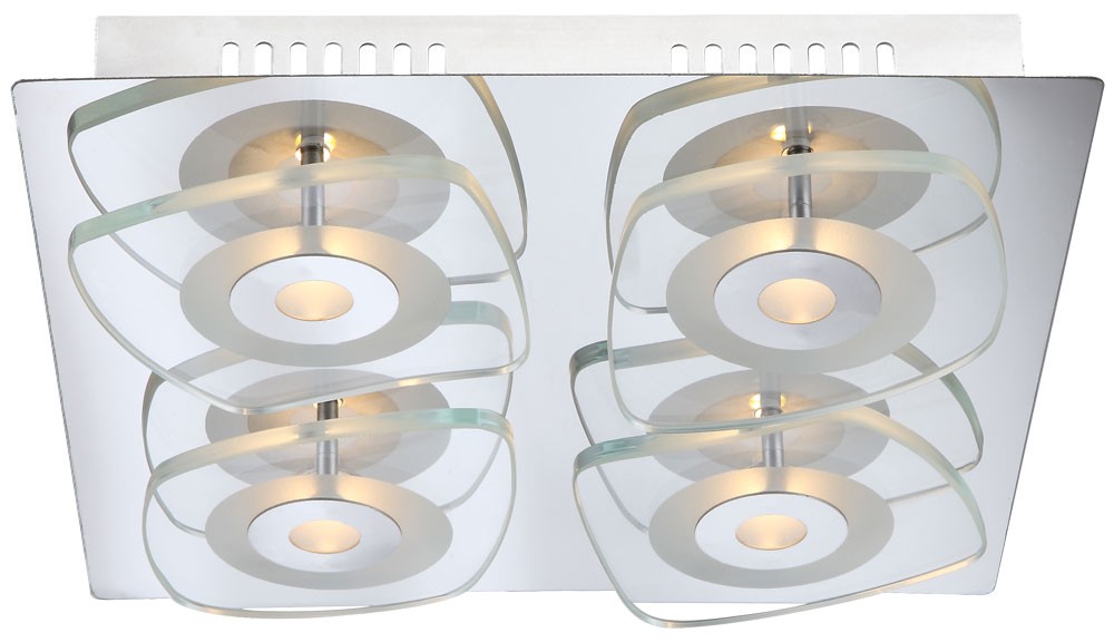 Lampe Wohnzimmer Leuchte Büro Flur Chrom 18 Watt Licht Globo 417104 Lampe Wohnzimmer Leuchte Büro Flur Chrom 18 Watt Licht Globo 417104