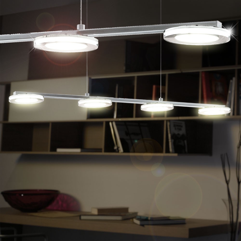 Decken beleuchtung wohnzimmer pendel lampe küche hänge leuchte led ...
