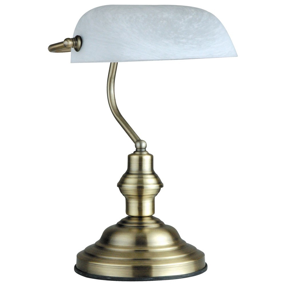 LED 6 Watt table lamp bankers lamp antique old brass desk lamp Office
