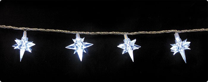 100 LED STERNE Weihnachts Lichterkette 10 m 537689