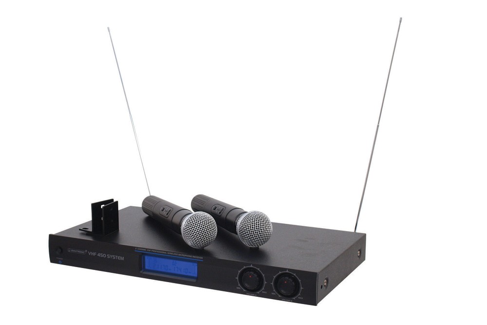 Funkmikrofon-System 2x Mikrofon Omnitronic VHF-450 – Bild 3