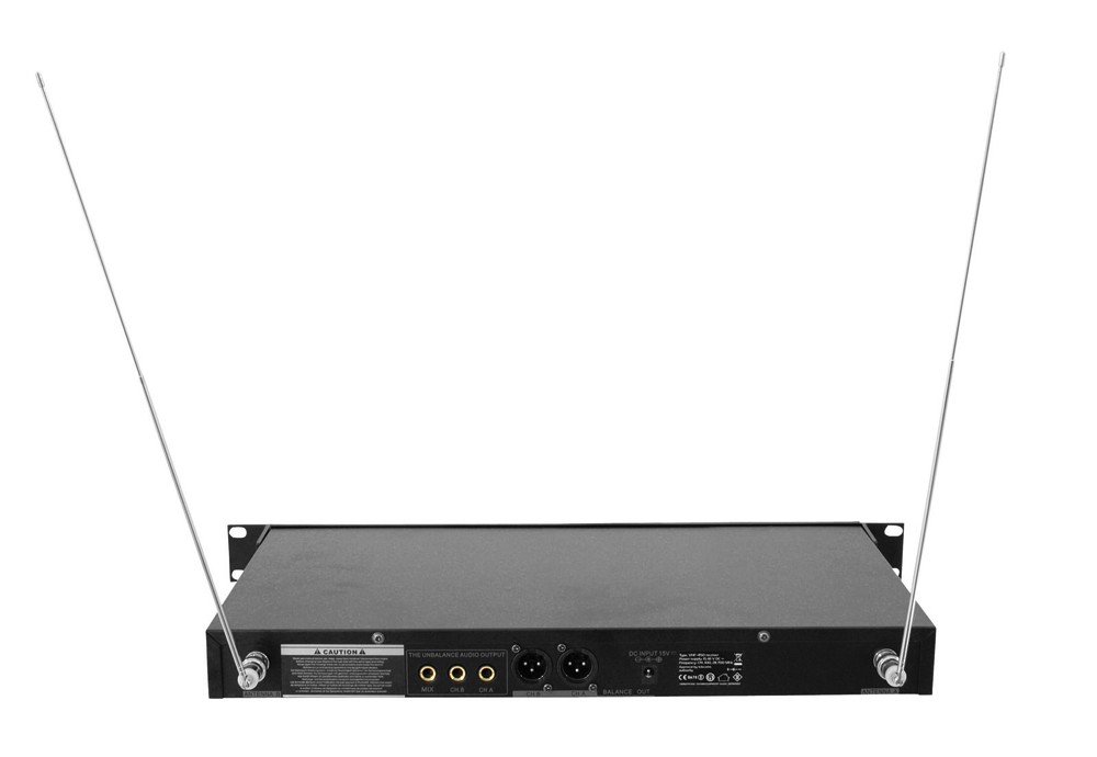 Funkmikrofon-System 2x Mikrofon Omnitronic VHF-450 – Bild 4