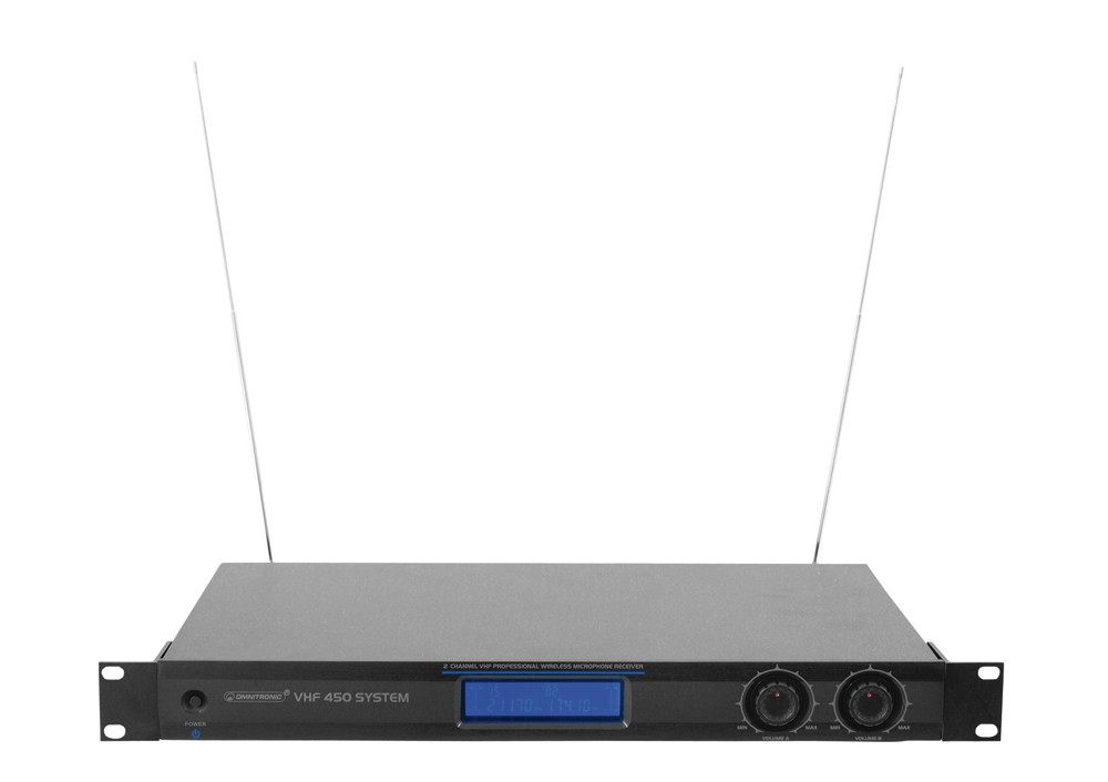 Funkmikrofon-System 2x Mikrofon Omnitronic VHF-450 – Bild 5