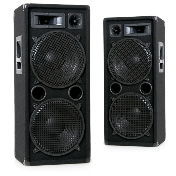 2000W PAAR PA Boxen 2 x 30 cm Bass Lautsprecher DJ-Pro 212 – Bild 1