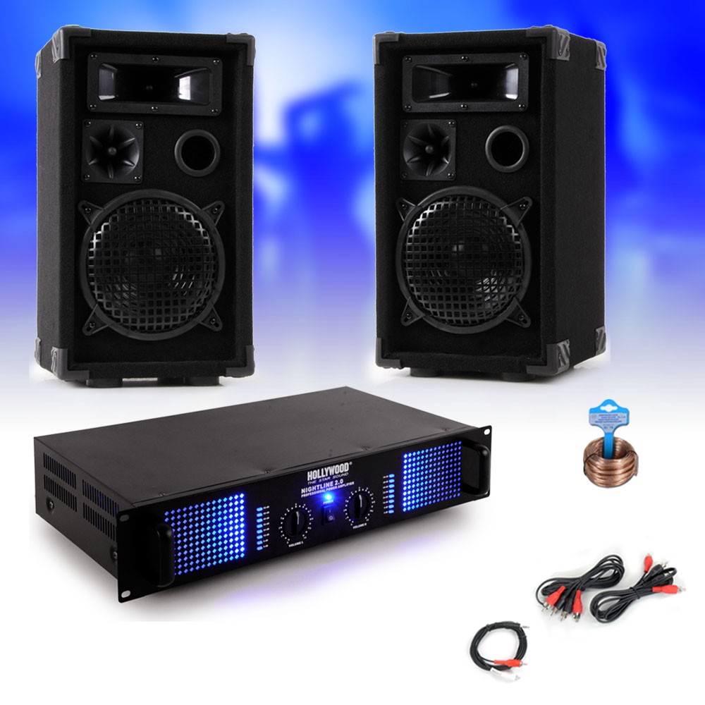 2400W PA Musikanlage Boxen und Verstärker DJ-28 – Bild 2