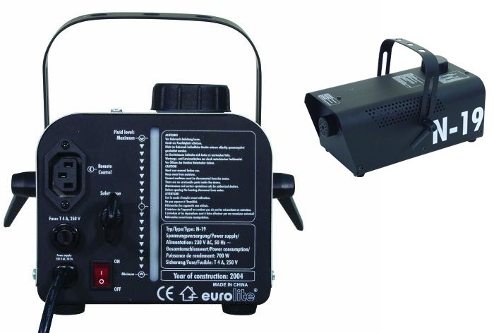 Party Nebelmaschine Fernbedienung Maschine N-19 schwarz – Bild 1