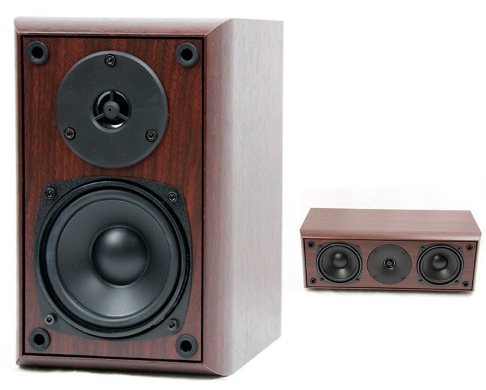 Heimkino Surround Sound Set im 3er-Pack in Kirschrot – Bild 2