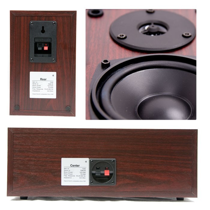 Heimkino Surround Sound Set im 3er-Pack in Kirschrot – Bild 3