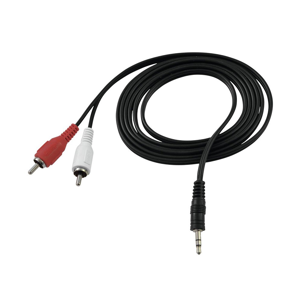 1,5m Audiokabel 2x Cinch 3,5mm Klinkenstecker Stereo – Bild 2