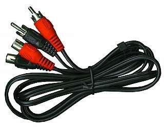 10 m Cinch-Verlängerung Audio Stecker-Kupplung