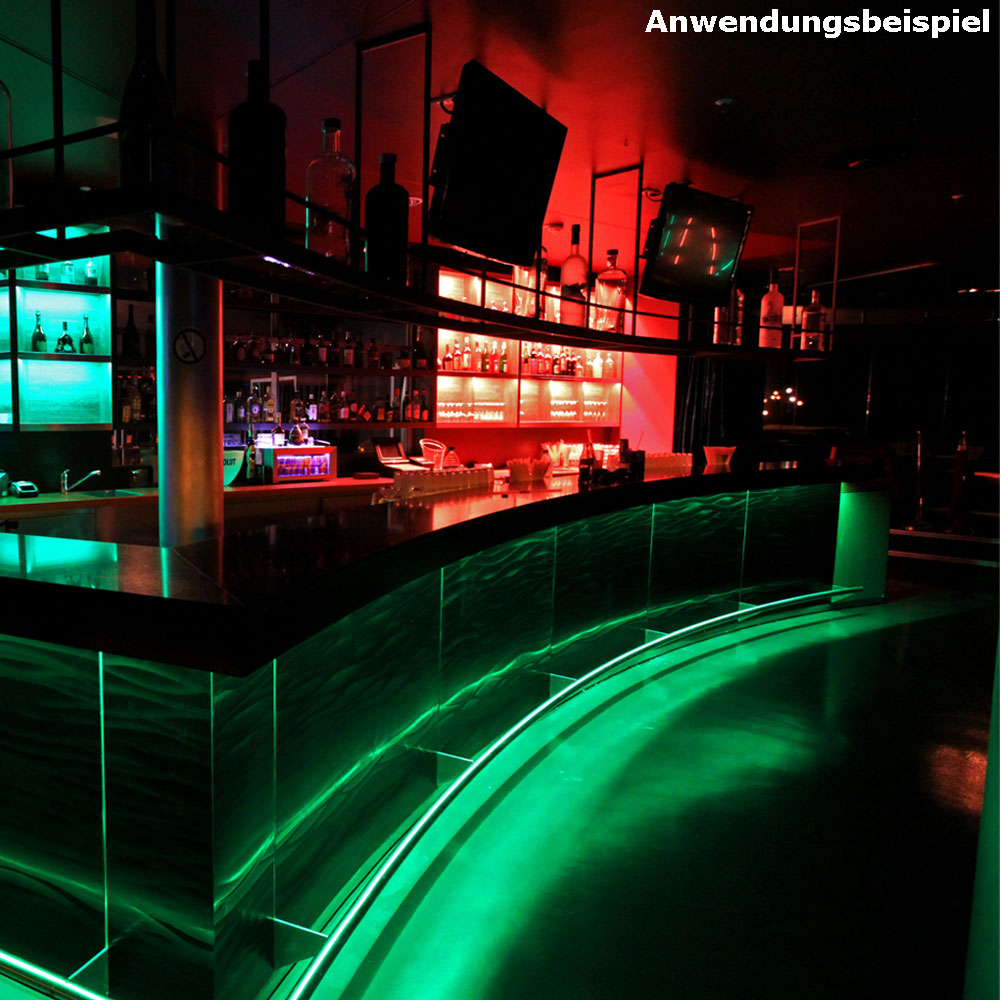 Lichtschlauch 9m mit LED-Strahlern in rot RL-1 rot – Bild 3