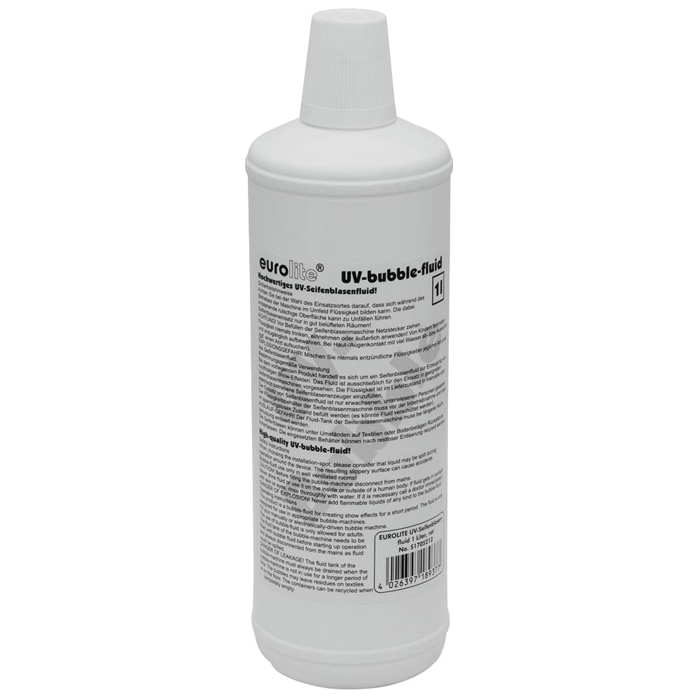 1 Liter Seifenblasenfluid für rote Blasen bei UV-Licht – Bild 1