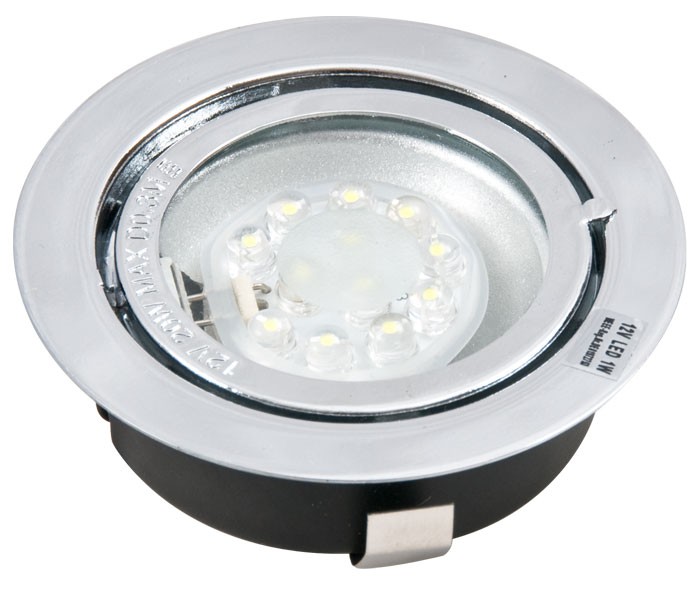 LED-Deckeneinbauleuchte 7x LED weiß LED-06 chrom – Bild 1