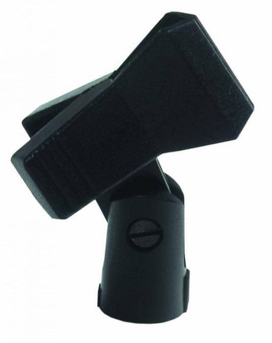 Hochwertiger Mikrofon Klemmhalter in der Farbe schwarz