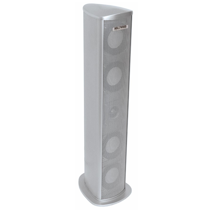 40W Standlautsprecher HOLLYWOOD Vision in silber – Bild 1