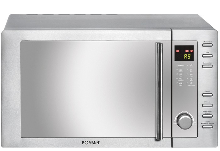 Mikrowelle Grill Edelstahl Gehäuse BOMANN MWG 2281 – Bild 1