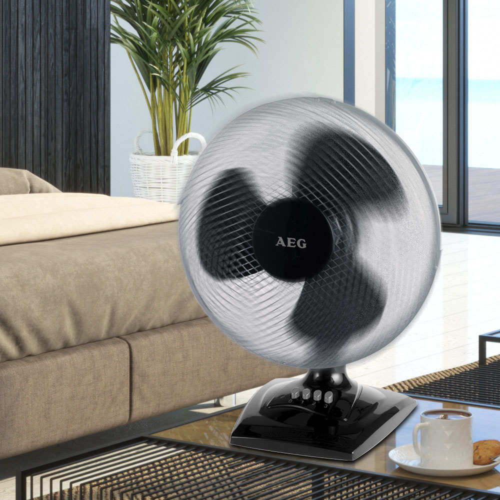Tisch & Wand Ventilator Gebläse Windmaschine Oszillierend AEG VL 5529 – Bild 2