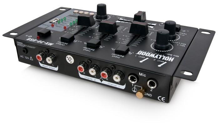 4-Kanal DJ PA USB MP3 Mischpult Mixer Party Disco MX-30-USB bl – Bild 5