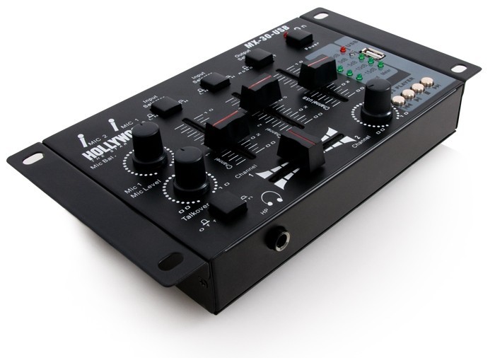 4-Kanal DJ PA USB MP3 Mischpult Mixer Party Disco MX-30-USB bl – Bild 1