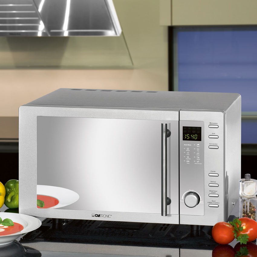 Mikrowelle Grill Edelstahl Clatronic MWG 775 – Bild 2