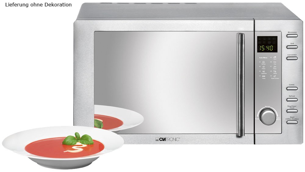 Mikrowelle Grill Edelstahl Clatronic MWG 775 – Bild 1