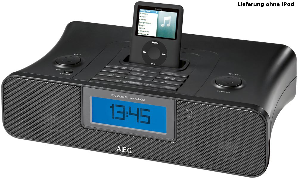 AEG iPod Soundmachine mit UKW/MW-Radio Wecker und AUX-IN – Bild 1