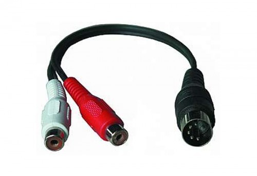 2x Cinch-Kupplung auf Diodenstecker