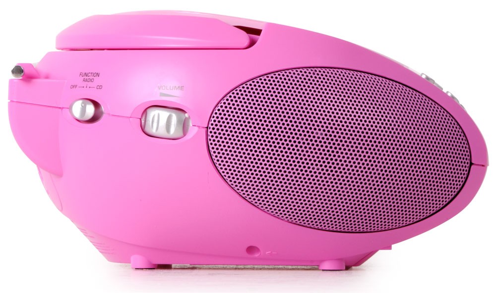 Tragbare Stereoanlage mit CD und Radiorecorder in pink – Bild 4