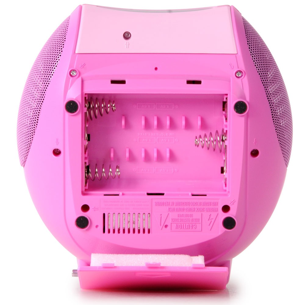 Tragbare Stereoanlage mit CD und Radiorecorder in pink – Bild 5