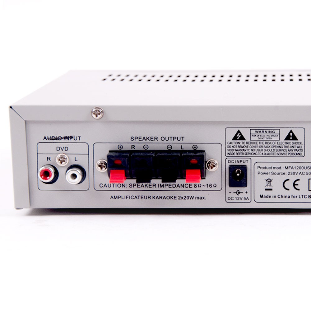 Anlage mit Bluetooth Verstärker Boxen und zwei Mikros DJ-211 – Bild 8