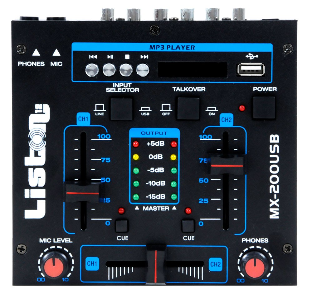 3000W DJ Anlage mit Boxen USB Mixer und Verstärker DJ-254 – Bild 8