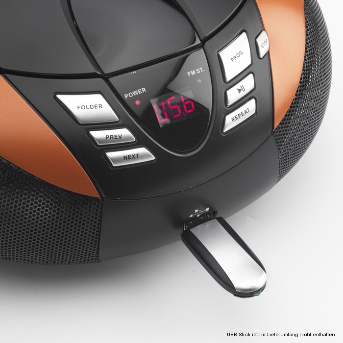Tragbarer CD-Player mit Radio MP3/WMA-Player und USB – Bild 3