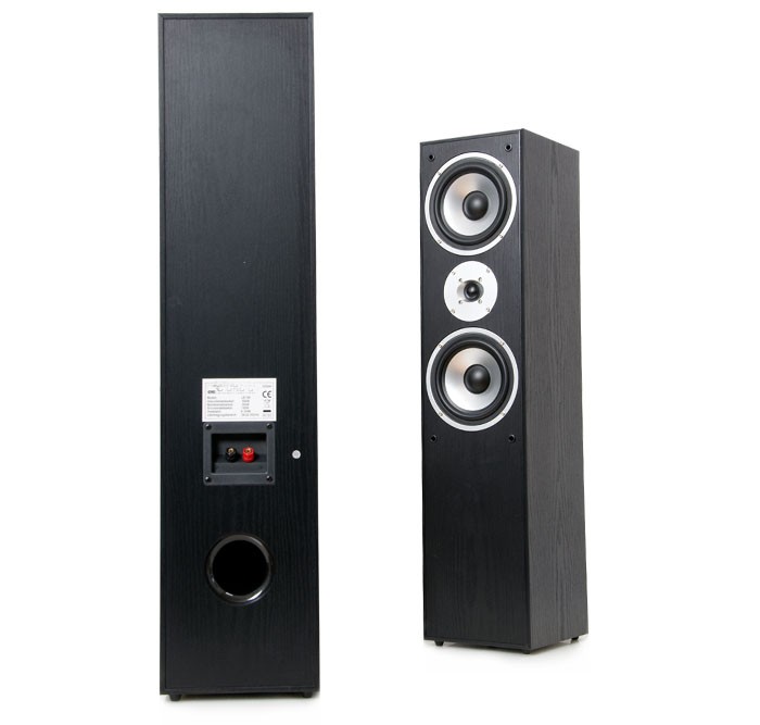 500W Paar Lautsprecherboxen in schwarz mit 25m Kabel HIFI 45 – Bild 4